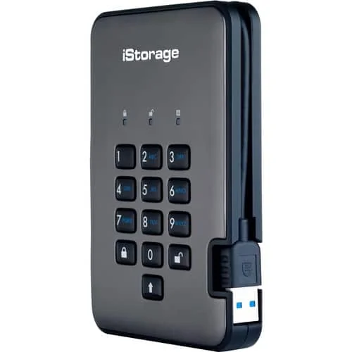 DISKASHUR PRO2 256-BIT 4TB - IS-DAP2-256-4000-C-G - ISDAP22564000CG